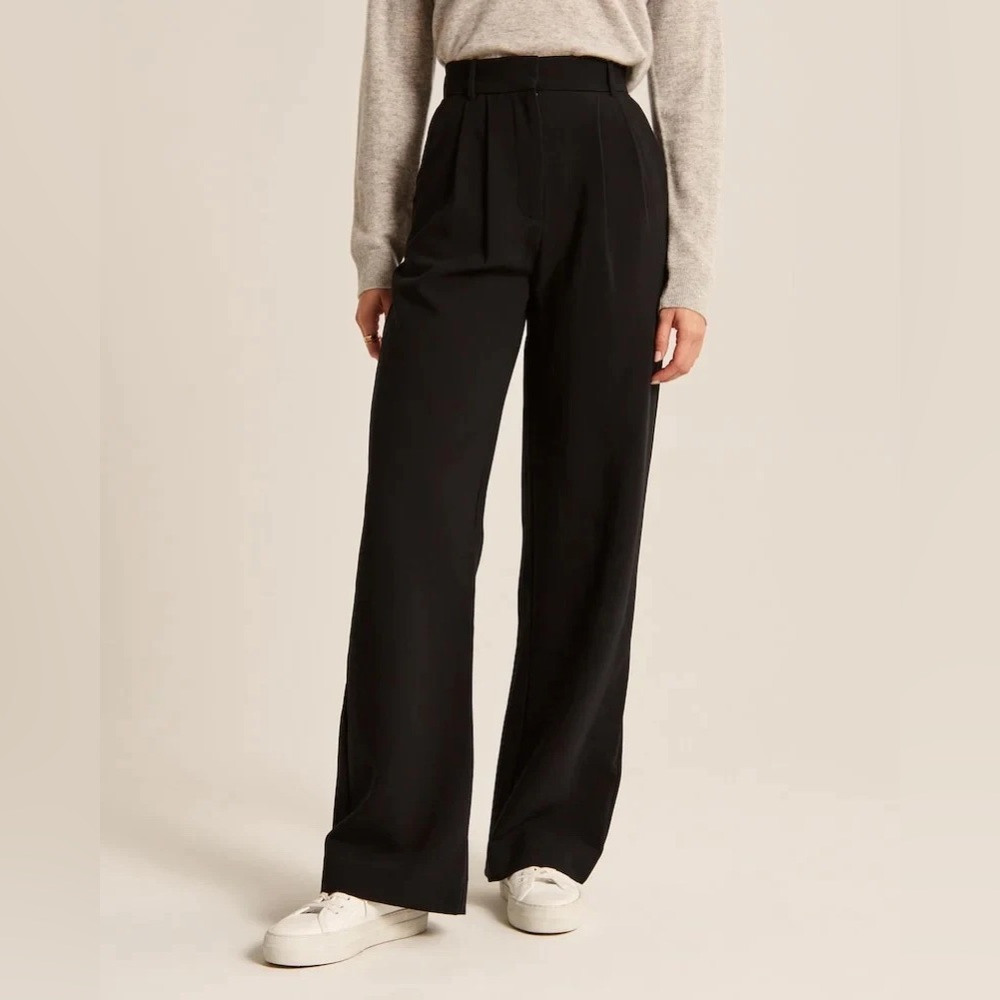 Daisy Grace Tailored Black Wide Leg Pants 31” Waist/ 29” Inseam